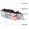 Spec-D Tuning 94-01 Dodge Ram Crystal Housing Headlight Chrome 2LH-RAM94-ABM - alternate 2